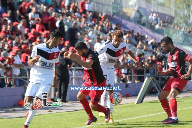 فيديو : الحسم النهائي ينتقل الى ارض الناصرة يوم الثلاثاء بعد التعادل 1-1 واكثر من 4500 مشجع ساند الفريق القسماوي 